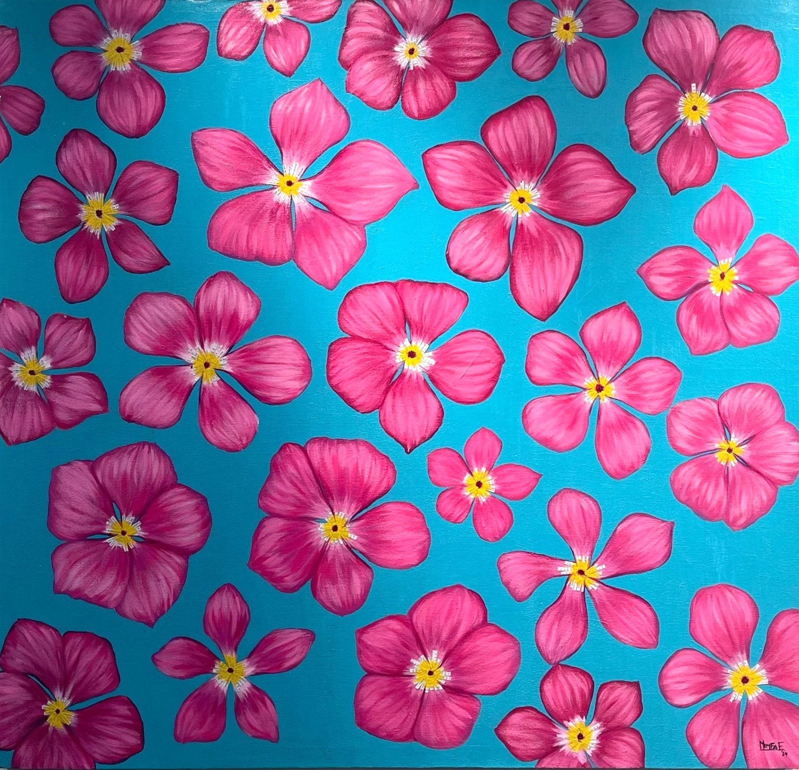 Guajacas — mixed media painting