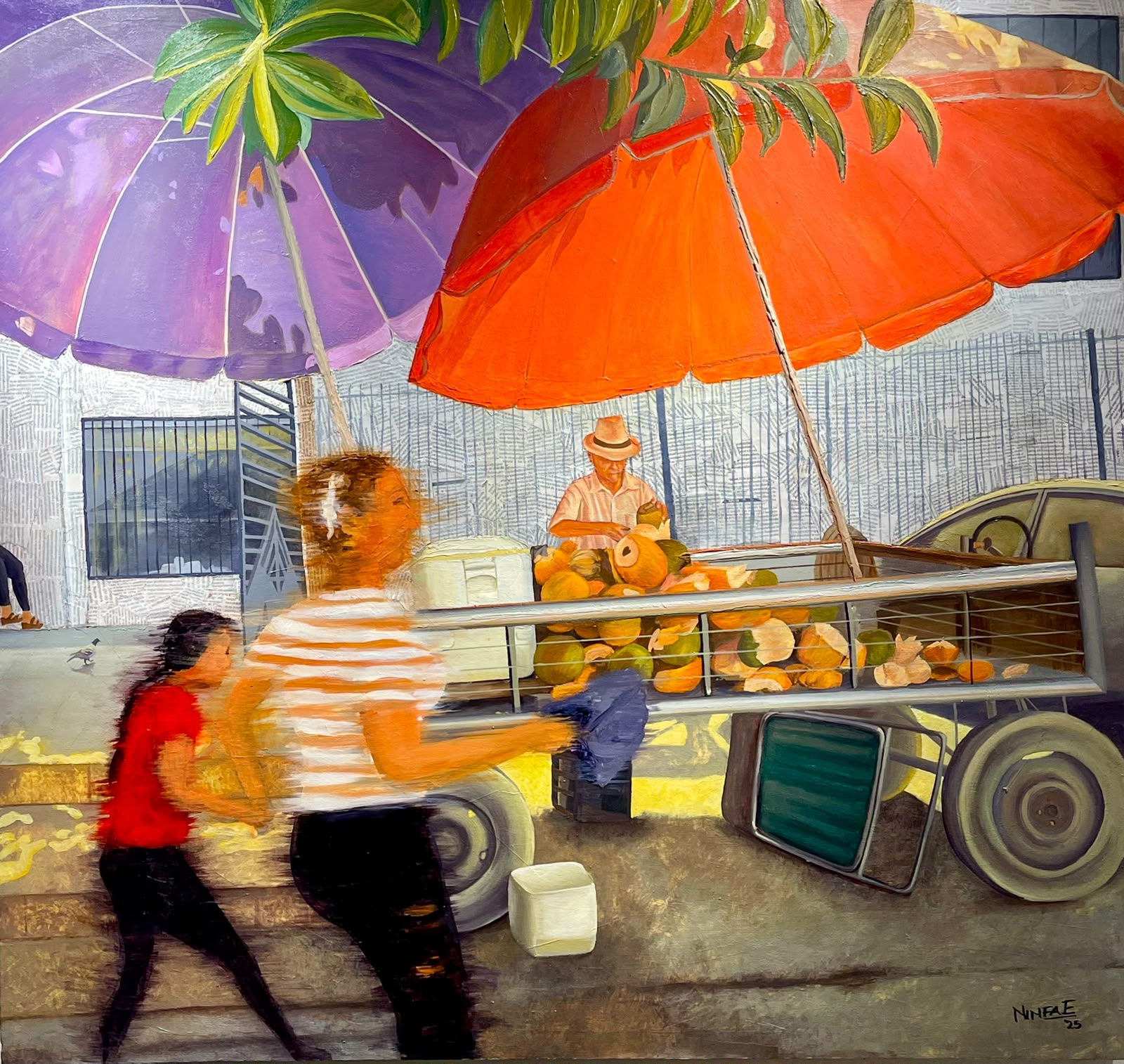 Transitando en Resiliencia — mixed media painting