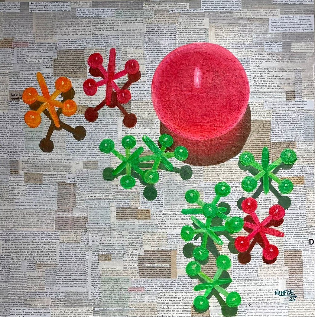 Yaxis — mixed media painting